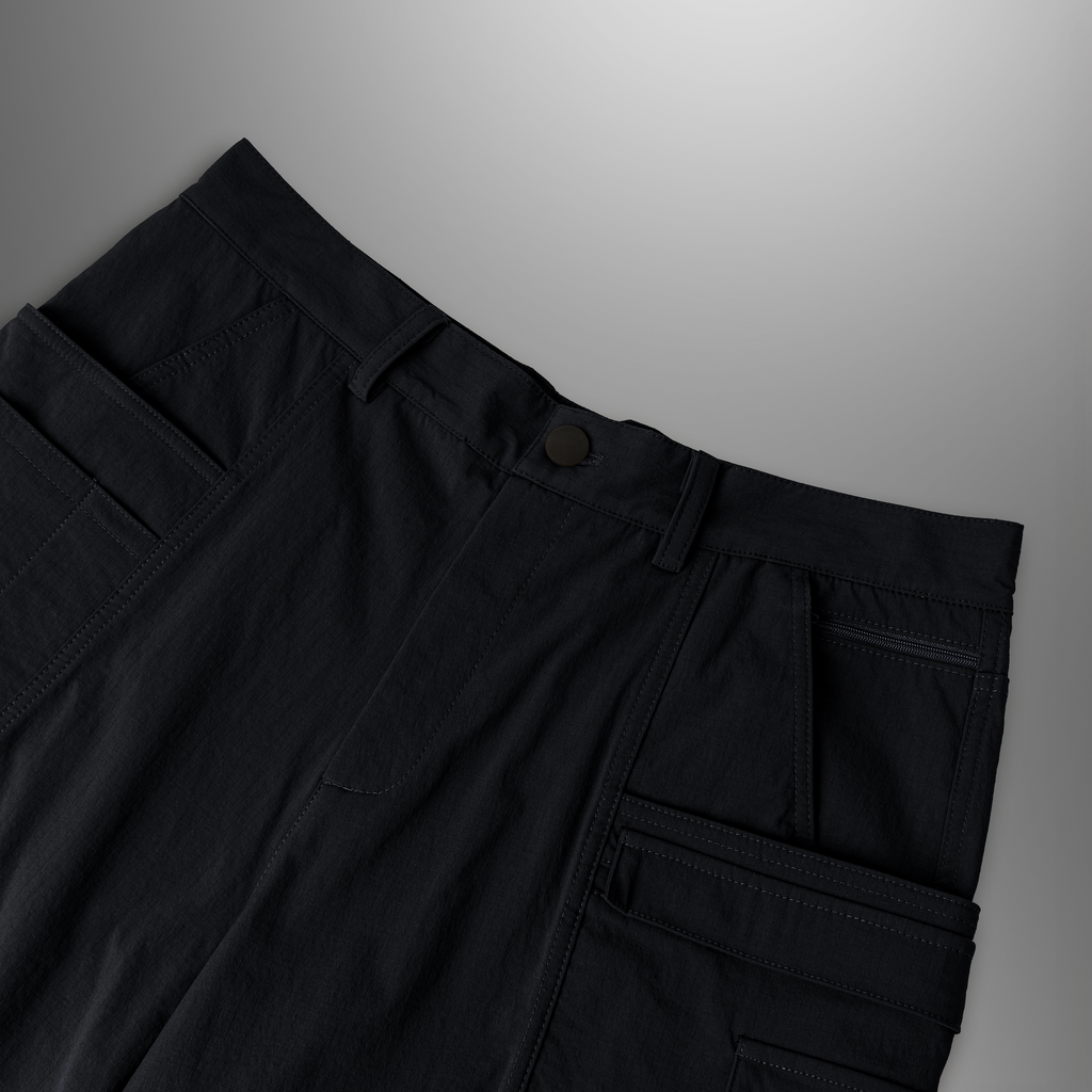 RIPSTOP RAVE PANTS (BLACK)