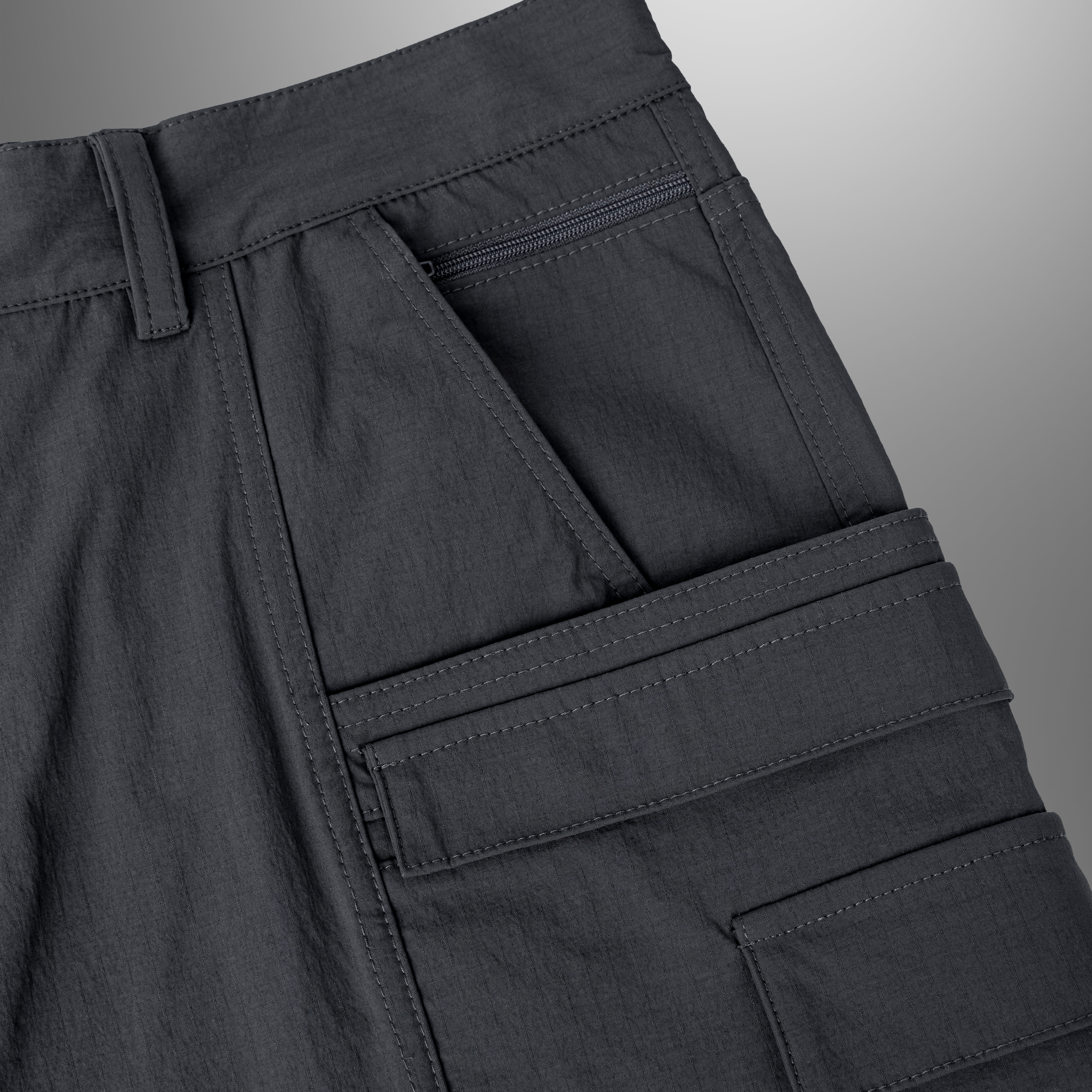 RIPSTOP RAVE PANTS (GREY)